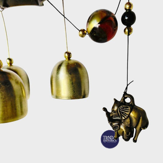 Campana de Viento con Elefante Feng Shui: Significado, Activación y Dónde Colocarla para Atraer Buena Energía