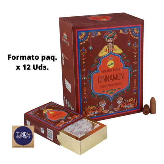 Incienso Cascada Cono Canela Sree Vani Docena