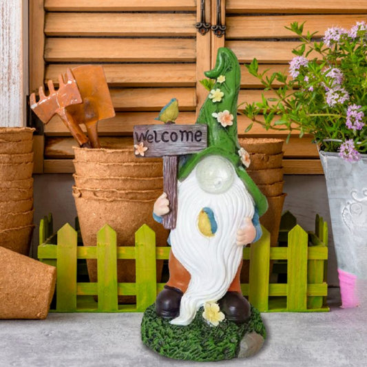 Duende Bienvenido Jardin 16x41 cm