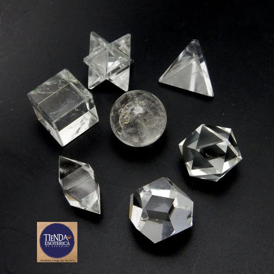 Solidos Platonicos Cristal de Cuarzo