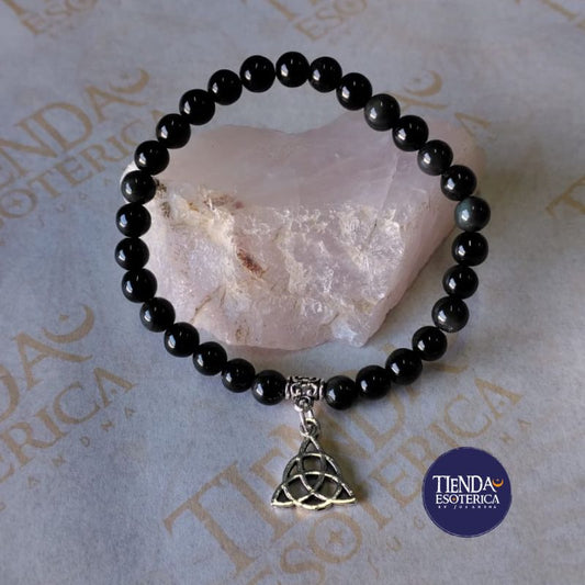 Pulsera de Obsidiana 6 mm