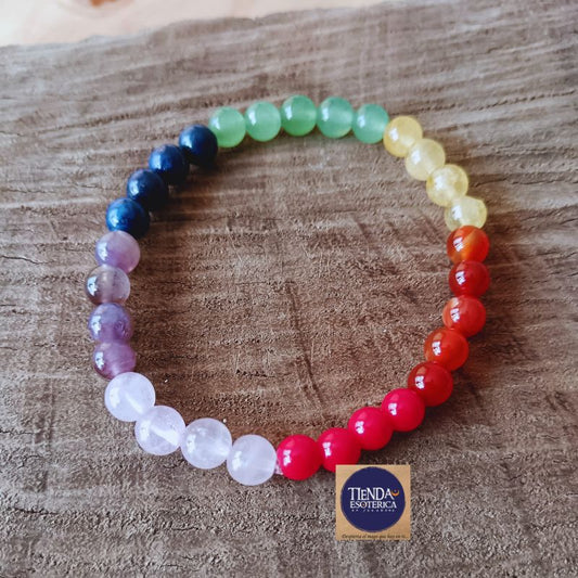 Pulsera 7 Chakras 5 mm