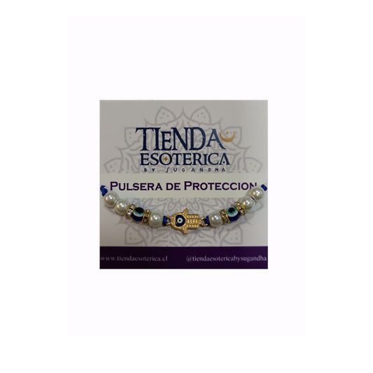 Pulsera Mano de Fatima Azul