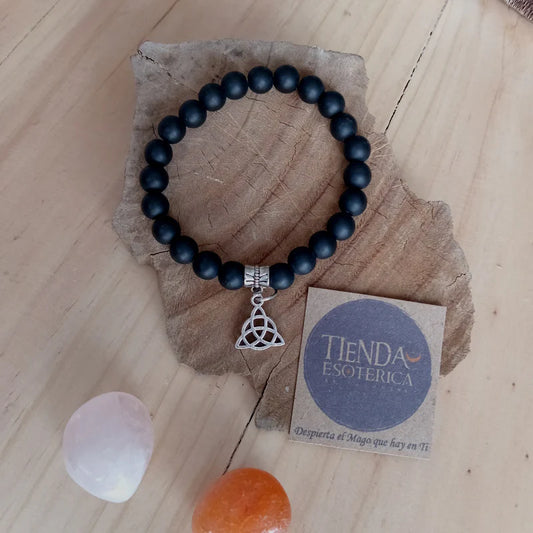 Pulsera de Turmalina Negra 5 mm