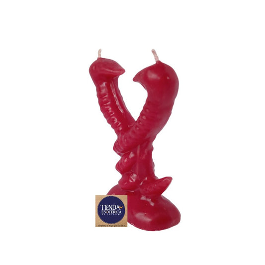 Vela Cobra doble Roja