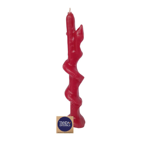 Vela Serpiente en palo Rojo