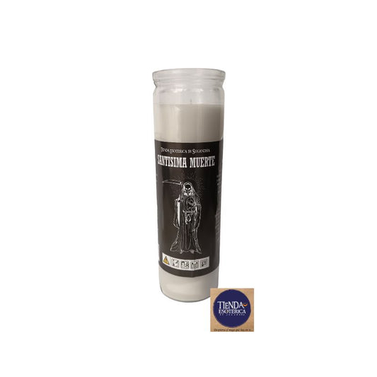 Veladora Santa Muerte Blanca