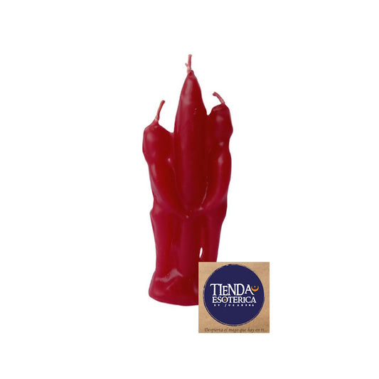 Vela Unión de Parejas Roja