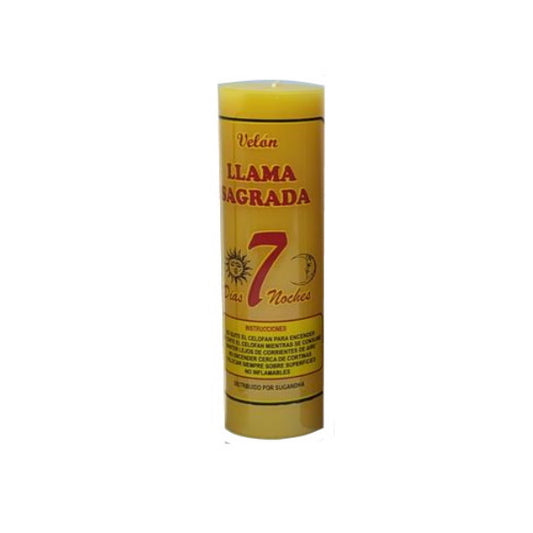 Velón Llama Sagrada Amarillo